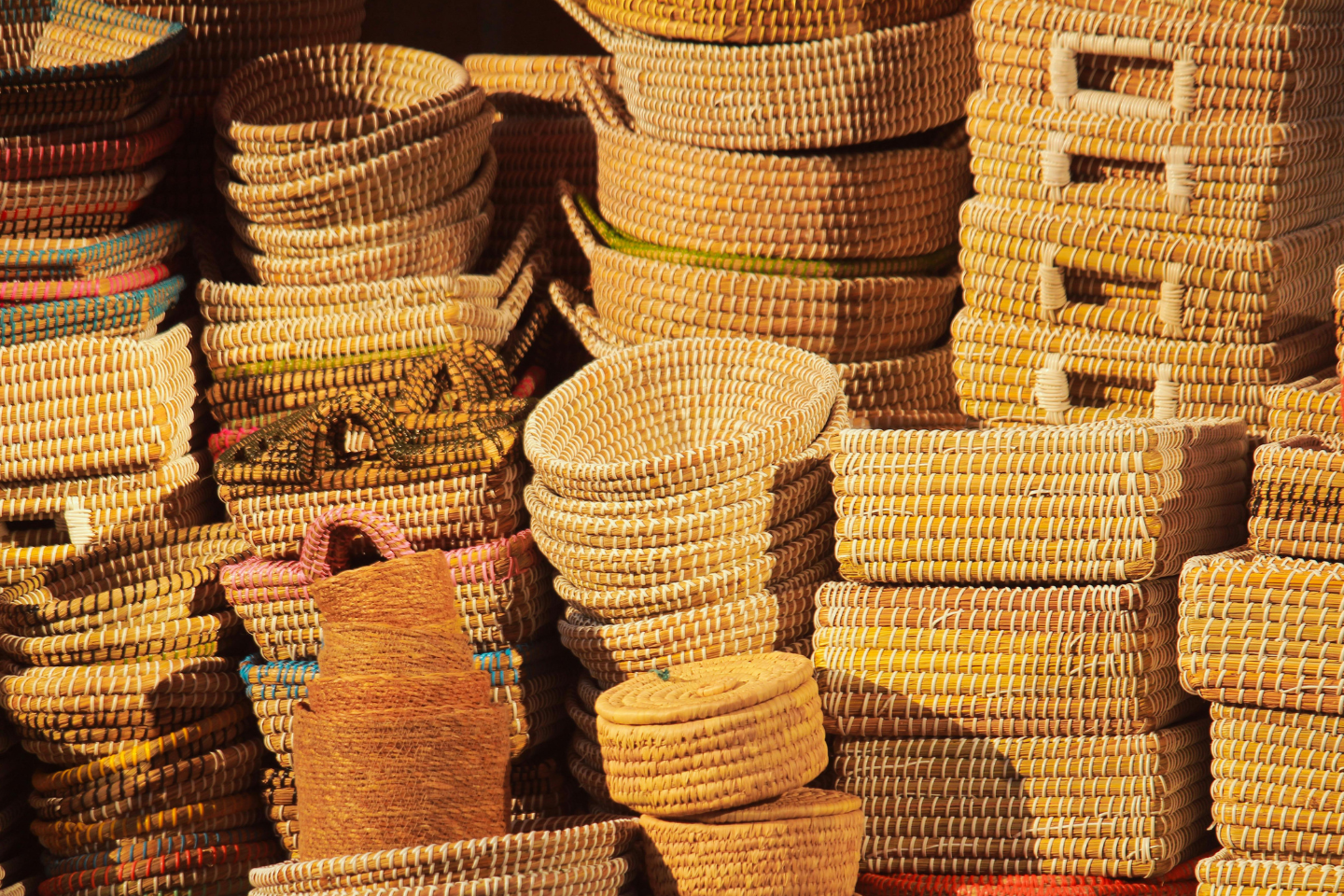 Cestería en Ñocha (manila y pita) (Artesana de O+D)